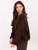 Sweter-MI-SW-0904.82-ciemny brązowy