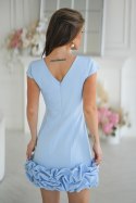 Nowoczesna Błękitna Mini Z Efektownym Wykończeniem 343-08 - Baby blue