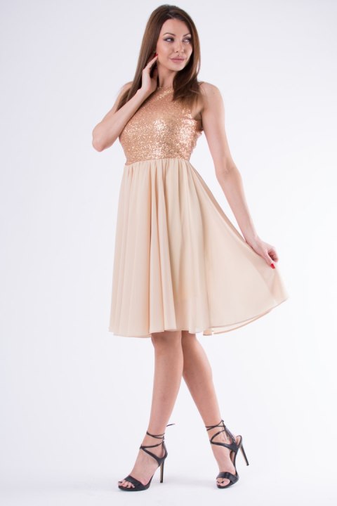 EVA&LOLA SUKIENKA ZŁOTY 58006-2