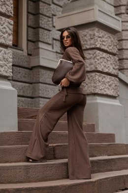 Komplet SIENNA sweterek - Brąz - M/L