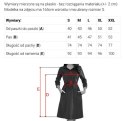 574-4 IVANA wygodna trapezowa sukienka z dekoltem i długim rękawkiem - granatowa Numoco