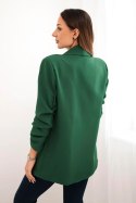 Marynarka z klapami elegancka zielona