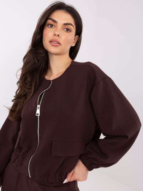 Bluza-MJ-BL-H5034.19-ciemny brązowy