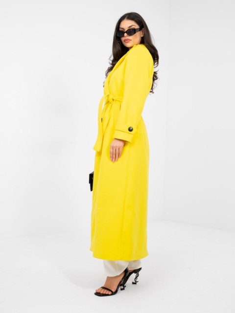 Płaszcz-IT-PL-97035.17-fluo żółty