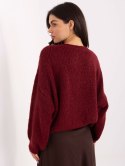 Sweter-MI-SW-1610.18-bordowy