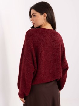 Sweter-MI-SW-1610.18-bordowy