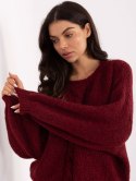 Sweter-MI-SW-1610.18-bordowy