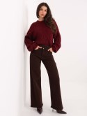 Spodnie jeans-VM-SP-ST6005-5.65-ciemny brązowy