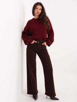 Spodnie jeans-VM-SP-ST6005-5.65-ciemny brązowy