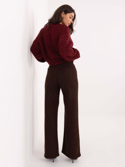 Spodnie jeans-VM-SP-ST6005-5.65-ciemny brązowy