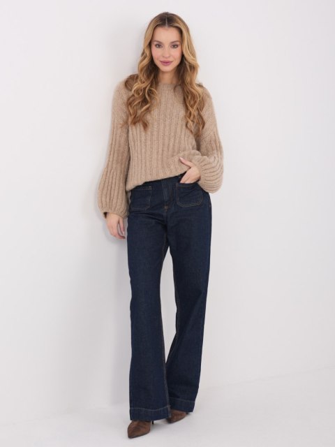Sweter-MI-SW-1215.51-ciemny bezowy