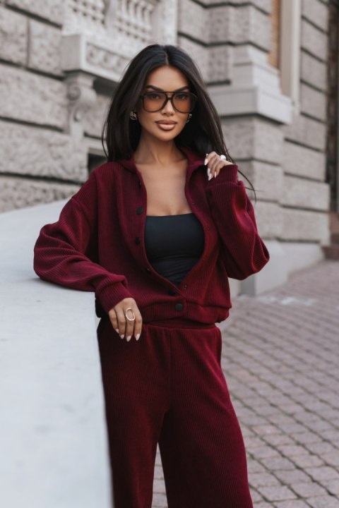 Komplet BROOKLYN - Bordo - M/L