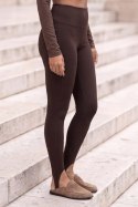 Czekoladowe legginsy z zapiętką MIRA
