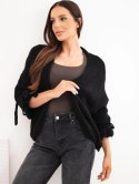 Sweter damski o luźny krój czarny