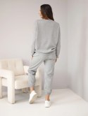 Komplet bluza + spodnie masełko szary