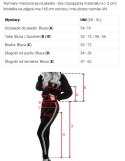 690-1 Komplet dresowy damski z bluzą z kapturem i luźnymi spodniami - czekoladowy brąz Numoco basic