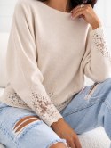 Sweter-CS-SW-B0167.82-jasny beżowy