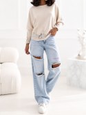 Sweter-CS-SW-B0167.82-jasny beżowy