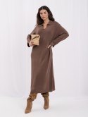 Sukienka-IR-SK-AC-19756.81-jasny brązowy