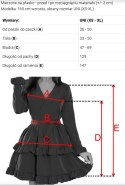 672-3 Romantyczna suknia maxi na wesele z haftowaną koronką i tiulem - zielona Numoco basic